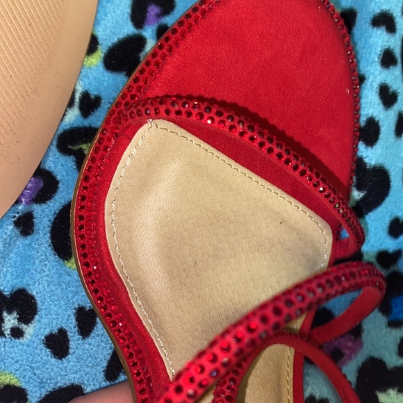 Red Rhinestone Heels - Picture 4 of 7
